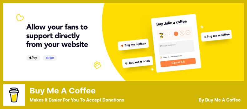 Buy Me a Coffee Plugin - ช่วยให้คุณรับบริจาคได้ง่ายขึ้น