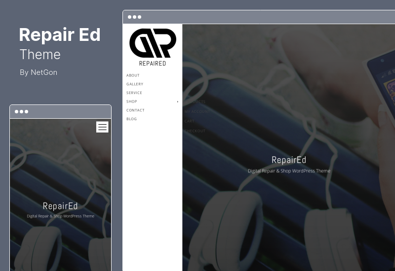 RepairEd テーマ - デジタル修理 & ショップ WordPress テーマ