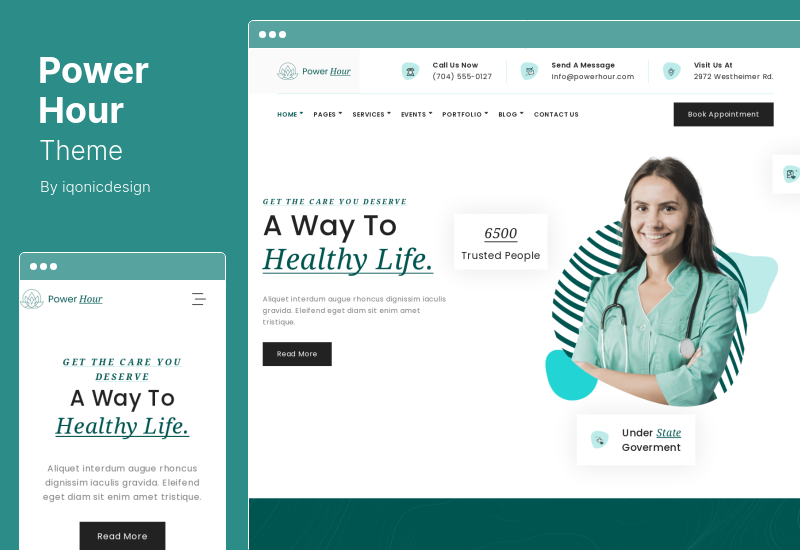 Power Hour Theme - Therapy WordPress Theme