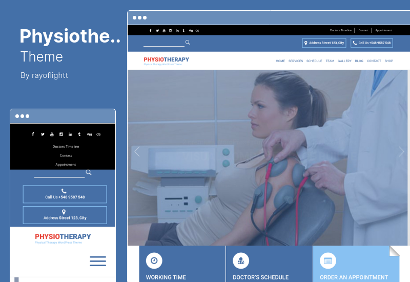 Thème de physiothérapie - Thème WordPress de physiothérapie