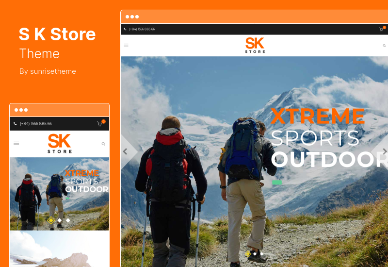 SK Store Theme – Reaktionsschnelles WordPress-Theme für Sport und Athleten