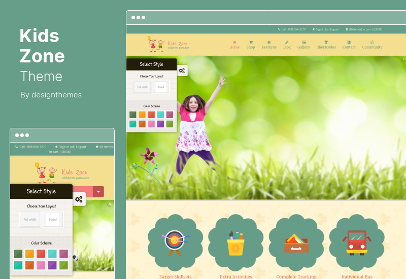 Kids Zone Theme - Детская тема WordPress