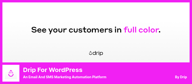 Drip for WordPress Eklentisi - Bir E-posta ve SMS Pazarlama Otomasyon Platformu