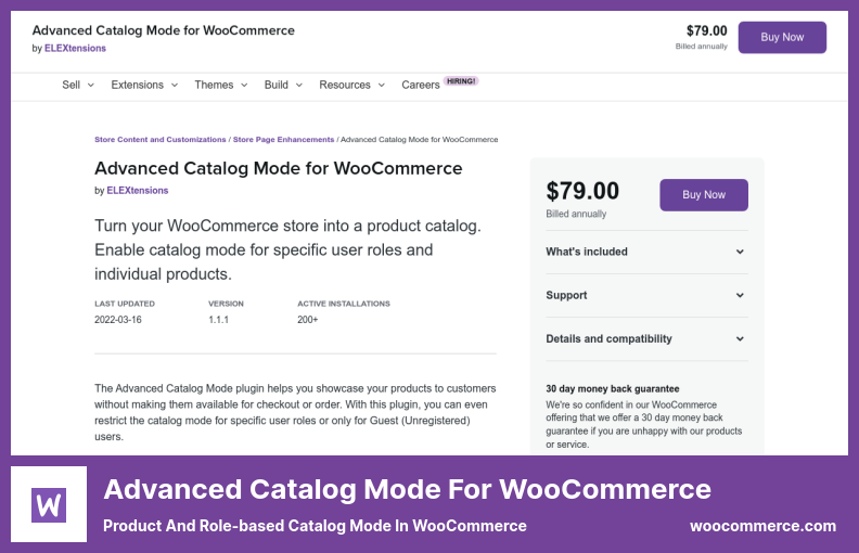 البرنامج المساعد لوضع الكتالوج المتقدم - وضع الكتالوج المستند إلى المنتج والدور في WooCommerce