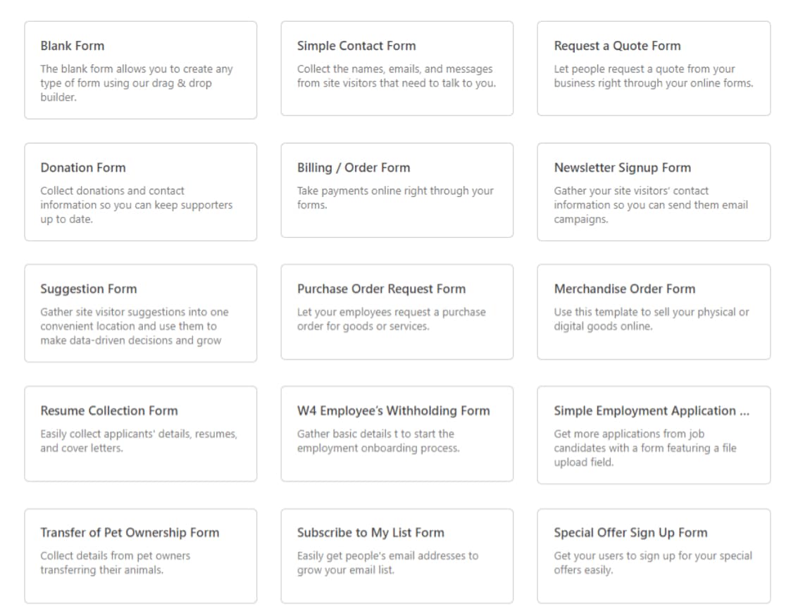 wpforms template library