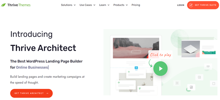 Плагин Thrive Architect для WordPress