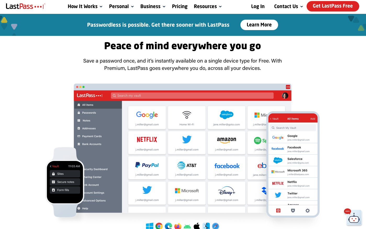 LastPass-Homepage