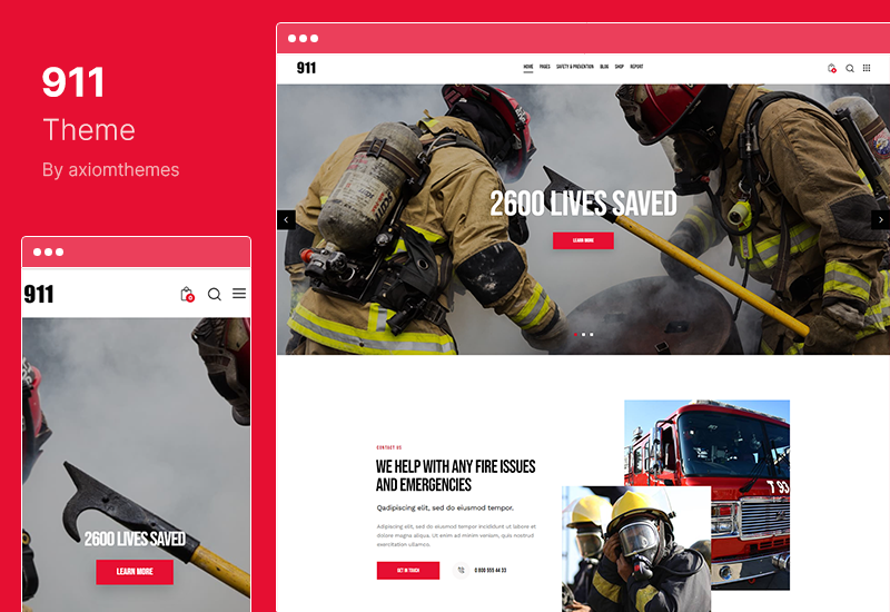 911 Theme – WordPress-Theme für Polizeistation und Feuerwehr