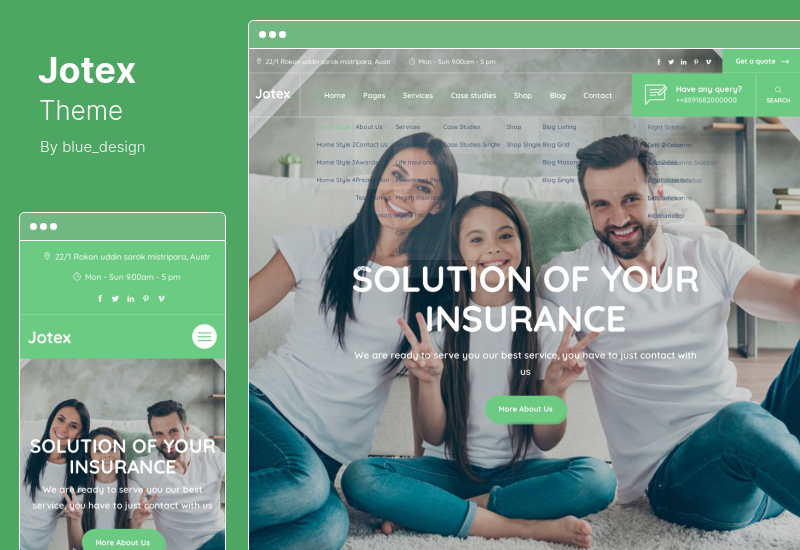 Jotex Teması - Sigorta WordPress Teması