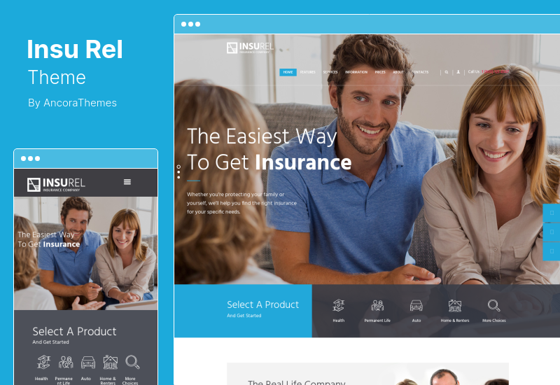 InsuRel Teması - Sigorta ve Finans WordPress Teması