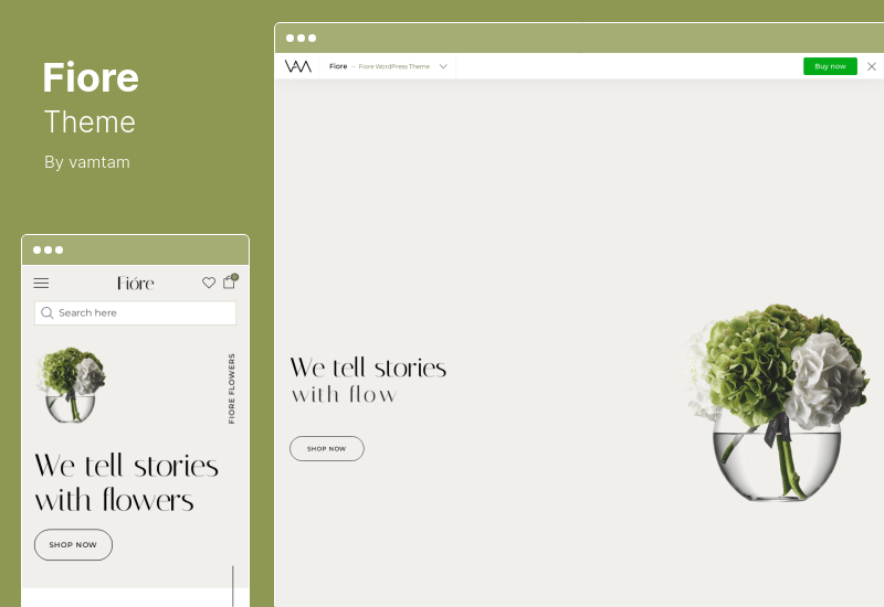Fiore Theme - ร้านดอกไม้และร้านดอกไม้ WordPress Theme