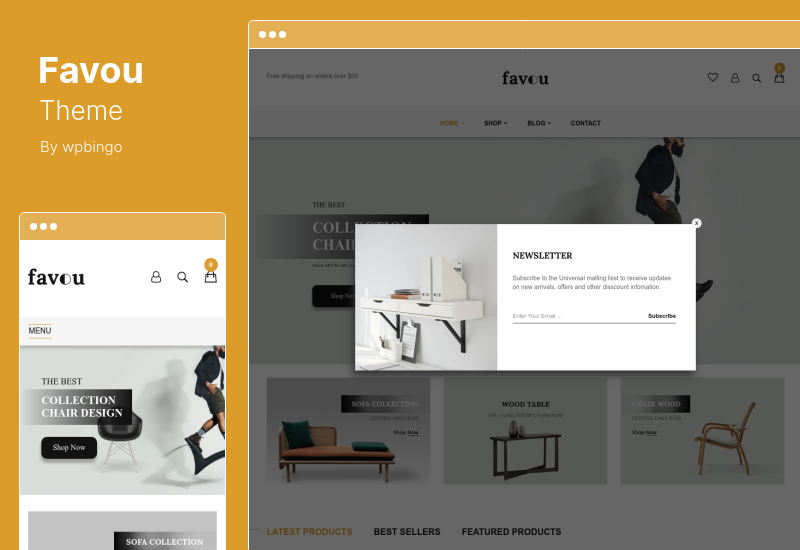 Favou Theme - 家具 WooCommerce AJAX 主题