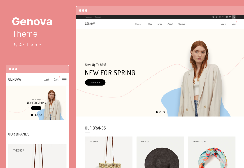 Tema Genova - Tema minimalista AJAX WooCommerce