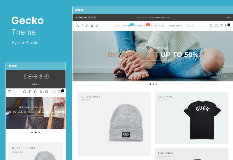 Tema Gecko - Poderoso tema AJAX WooCommerce