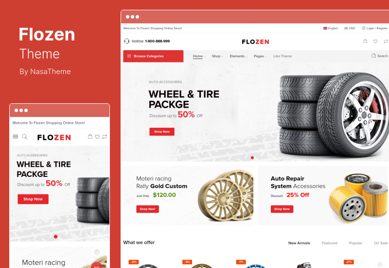 Tema Flozen - Tema WooCommerce AJAX