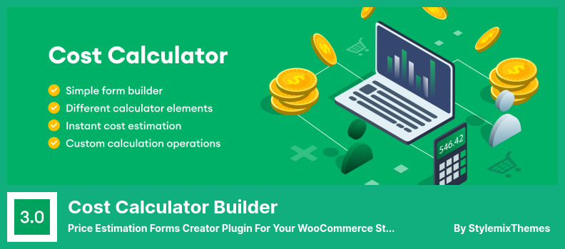 Cost Calculator Builder Plugin - Plugin Creator de formulare de estimare a prețurilor pentru magazinul dvs. WooCommerce