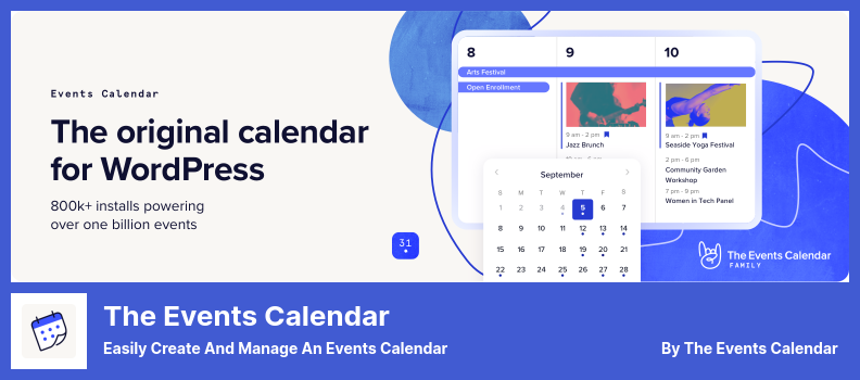 El complemento de calendario de eventos: cree y administre fácilmente un calendario de eventos