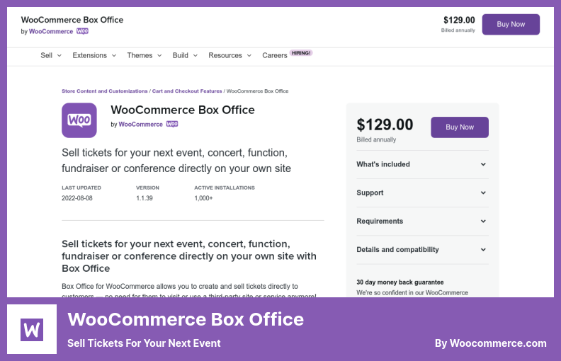 Plugin WooCommerce Box Office - Venda ingressos para seu próximo evento