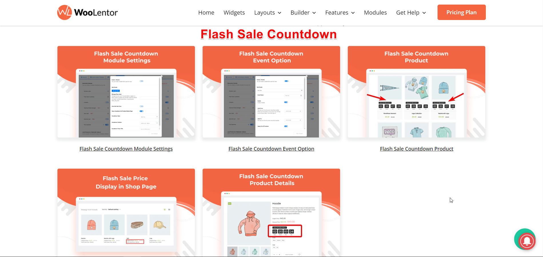 WooLentor Numărătoare inversă pentru vânzări flash pentru constructorul WooCommerce