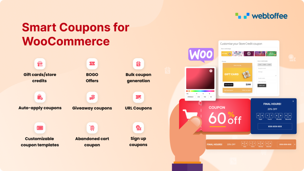 Coupons intelligents WooCommerce