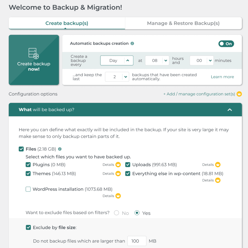 Migracja kopii zapasowej