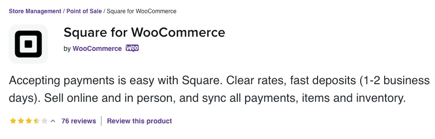 WooCommerce 廣場