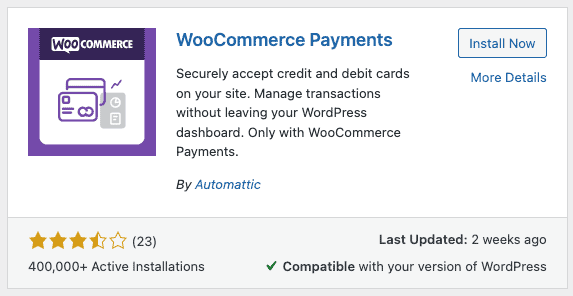 WooCommerce の支払い