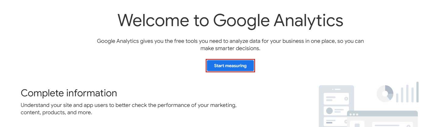 Zarejestruj się w Google Analytics