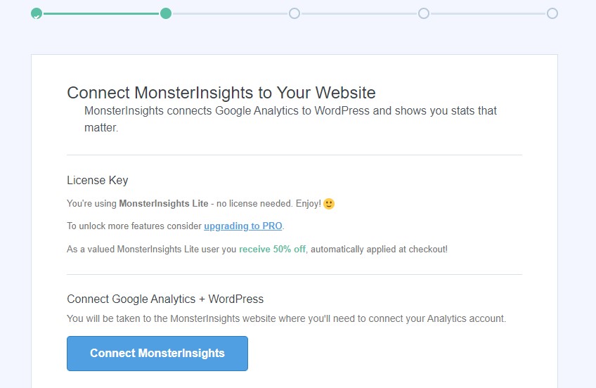 連接 MonsterInsights