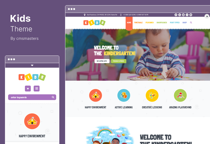 Kids Theme - Tagespflege & Kindergarten WordPress Theme für Kinder