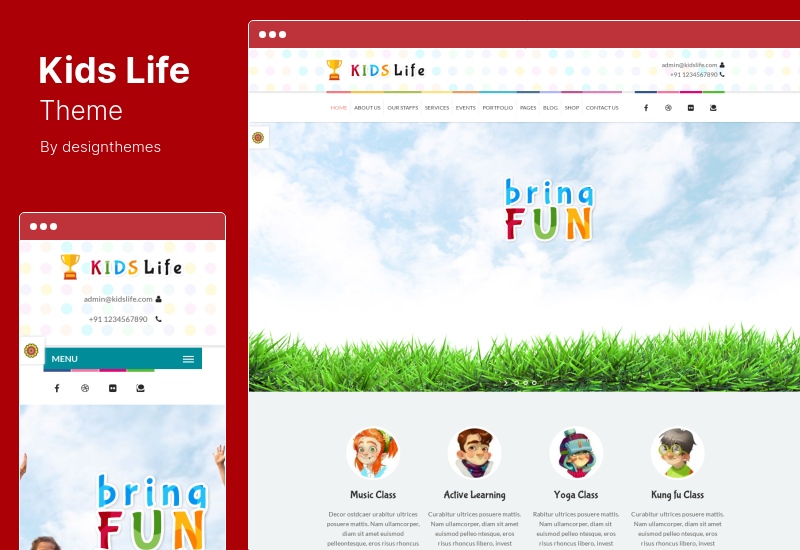 Kids Life Teması - Çocuk Okulu WordPress Teması