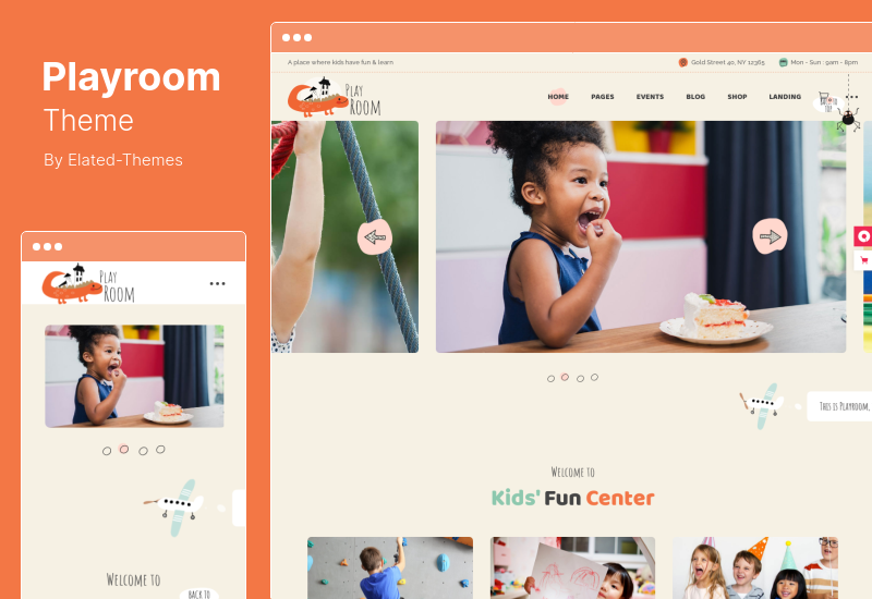 موضوع Playroom - سمة Kids WordPress