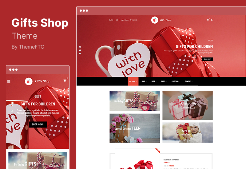 Gifts Shop Theme - 手作りのお土産 WooCommerce Theme