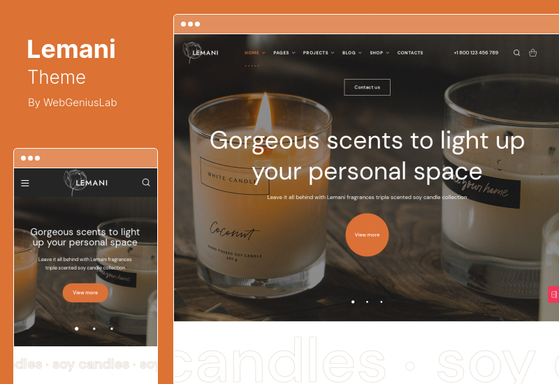 Lemani-Thema - WordPress-Theme für handgefertigte Sachen und Schmuck