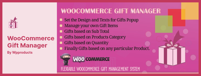 Plugin WooCommerce Gift Manager - Plugin WordPress WooCommerce pour gérer les cadeaux