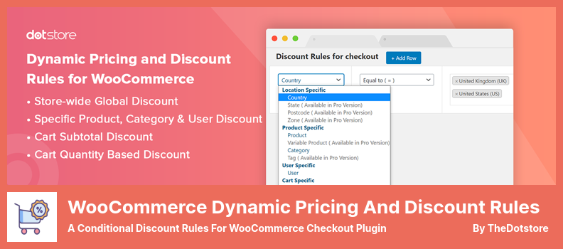 Plugin de règles de tarification et de remise dynamique WooCommerce - Règles de remise conditionnelle pour le plugin de paiement WooCommerce