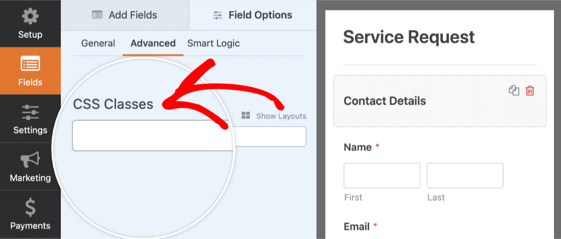 ppwp-wpforms-css-sınıfları-alanı