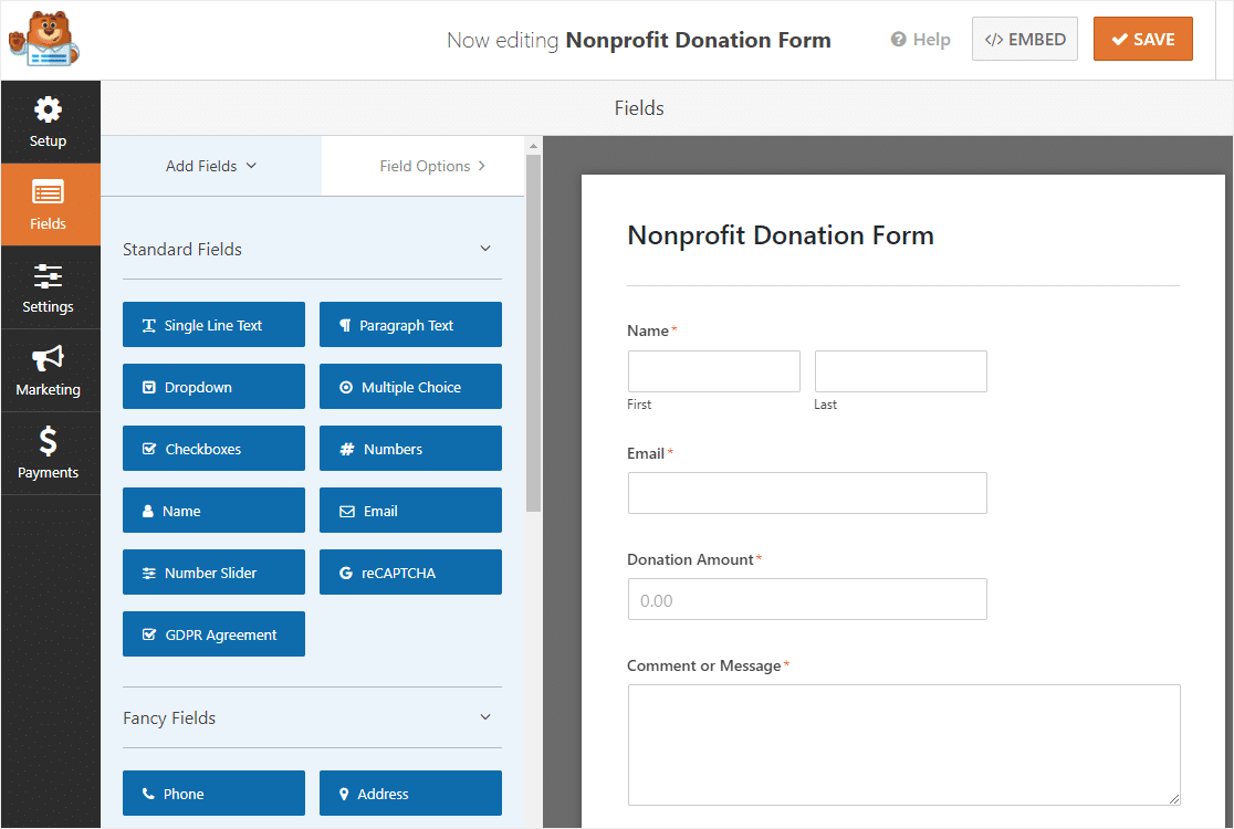 ppwp-wpforms-捐赠表格