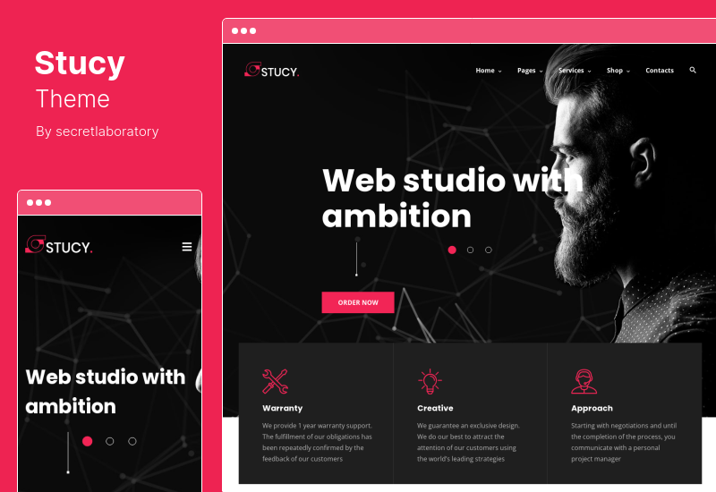 Tema Stucy - Tema WordPress para Agência de Web Design