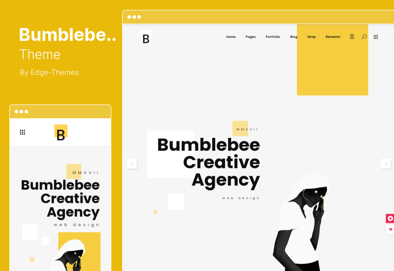 Thème Bumblebee - Thème WordPress pour agence de conception Web