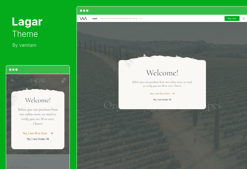 Lagar Theme - Weingut Wein Shop WordPress Theme