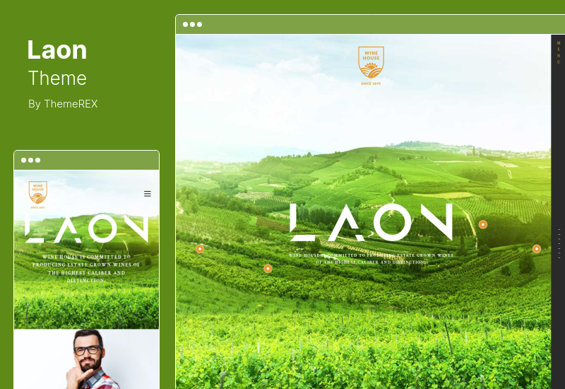 Laon Theme - Wine House, Vineyard & Liquor ワードプレスのテーマ