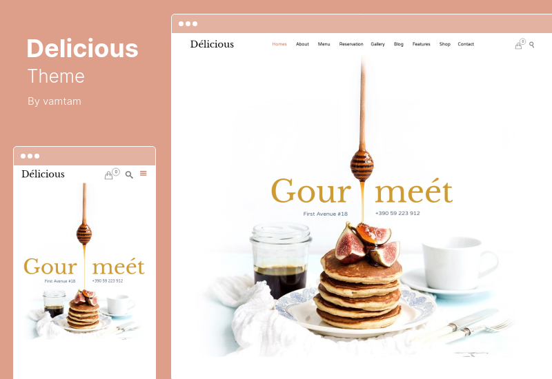 Delicious Theme - Tema WordPress pentru cafenele și restaurante