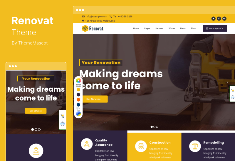 Renovat Teması - İnşaat Binası WordPress Teması