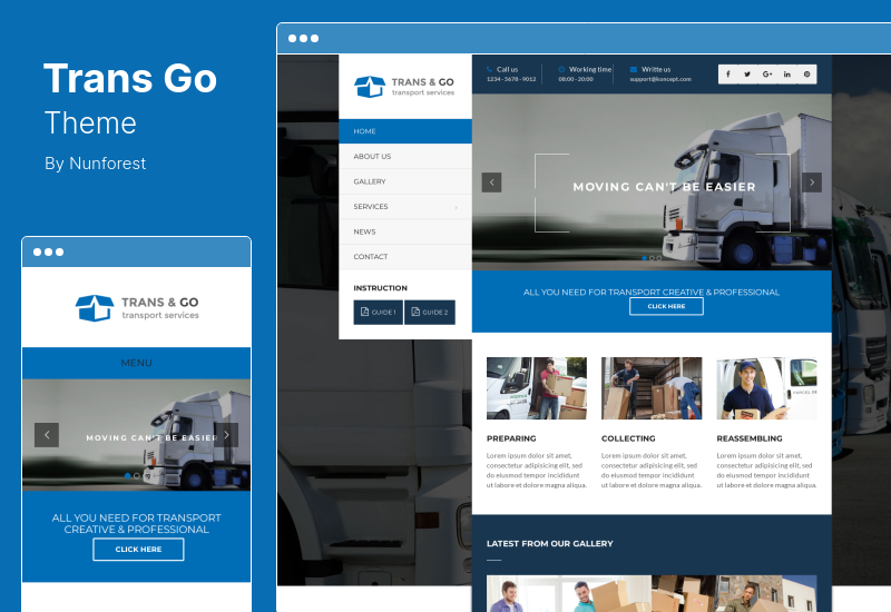 TransGo Teması - Taşımacılık ve Lojistik WordPress Teması