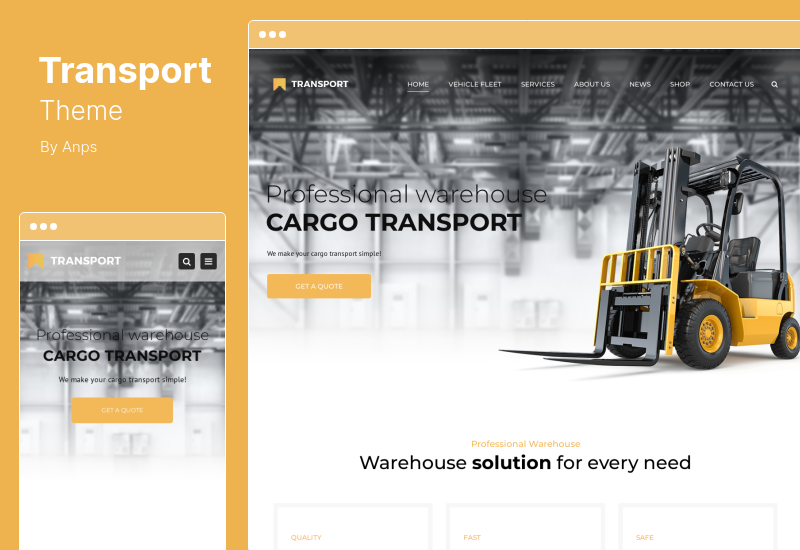 Thème Transport - Thème WordPress Transport & Logistique