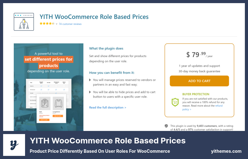 YITH WooCommerce 基於角色的價格插件 - 基於 WooCommerce 的用戶角色的不同產品價格