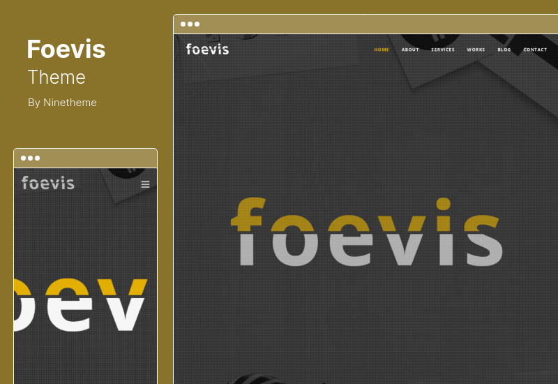 Foevis Theme - Minimal Agency & Video Portfolio WordPress テーマ