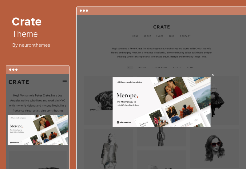 Crate Theme - Tema minimalista de WordPress