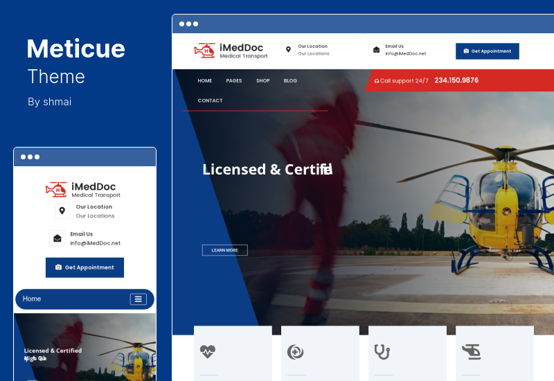 Meticue Theme - Motyw WordPress na temat Centrum Zdrowia i Medycyny